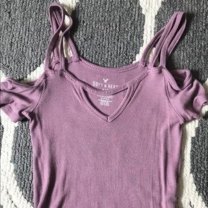 American Eagle Soft & Sexy off shoulder tank top